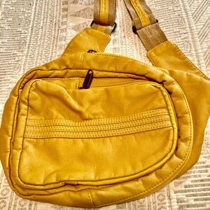 Mustard Yellow Crossbody Sling Bag